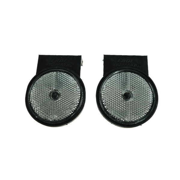 MP69026 Front Round Reflector with Straight Bracket (Pair) for Erde 143/PM310 (09191085)